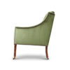 Bespoke, handmade armchair in green velvet. - Beaumont & Fletcher