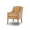 Bespoke, handmade armchair in beige mohair. - Beaumont & Fletcher