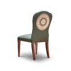 Bespoke, handmade dining chairs in dark green wool with hand embroidered design. - Beaumont & Fletcher