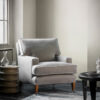 Bespoke, handmade armchair in linen with linen piping. - Beaumont & Fletcher