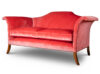 Luxury, bespoke and handmade sofa in red silk velvet. - Beaumont & Fletcher