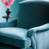 Bespoke, handmade armchair in velvet. - Beaumont & Fletcher