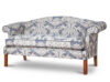 Bespoke handmade sofa in blue damask - Beaumont & Fletcher