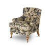 Bespoke, handmade armchair in damask. - Beaumont & Fletcher