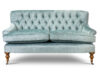 Luxury, bespoke and handmade sofa in a light blue silk velvet. - Beaumont & Fletcher