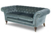 Luxury, bespoke and handmade sofa in blue silk velvet. - Beaumont & Fletcher