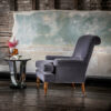 Bespoke, handmade armchair in velvet. - Beaumont & Fletcher