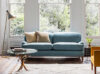 A luxurious deep seated sofa in a pale blue linen. - Beaumont & Fletcher