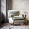 Bespoke, handmade armchair in velvet. - Beaumont & Fletcher