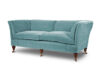 Elegant, neoclassical designed sofa in light blue mohair. - Beaumont & Fletcher