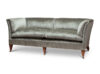 Elegant, neoclassical designed sofa in light green silk velvet. - Beaumont & Fletcher