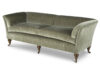 Bespoke handmade low back sofa in green silk velvet - Beaumont & Fletcher