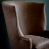 Bespoke, handmade armchair in leather. - Beaumont & Fletcher