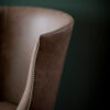 Bespoke, handmade armchair in leather. - Beaumont & Fletcher