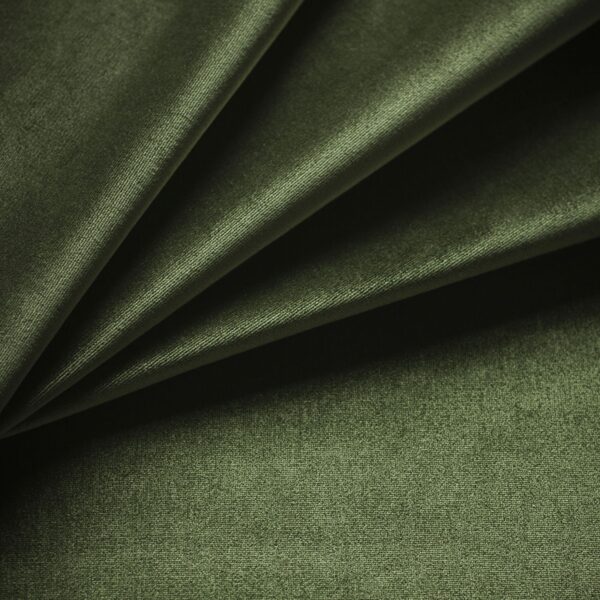 A swatch of a luxurious green silk velvet