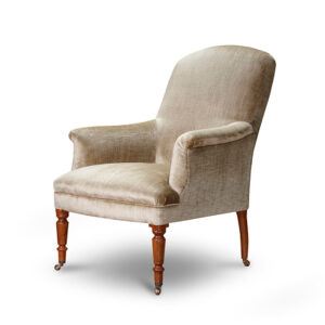 Oswald chair in Como silk velvet - Fern